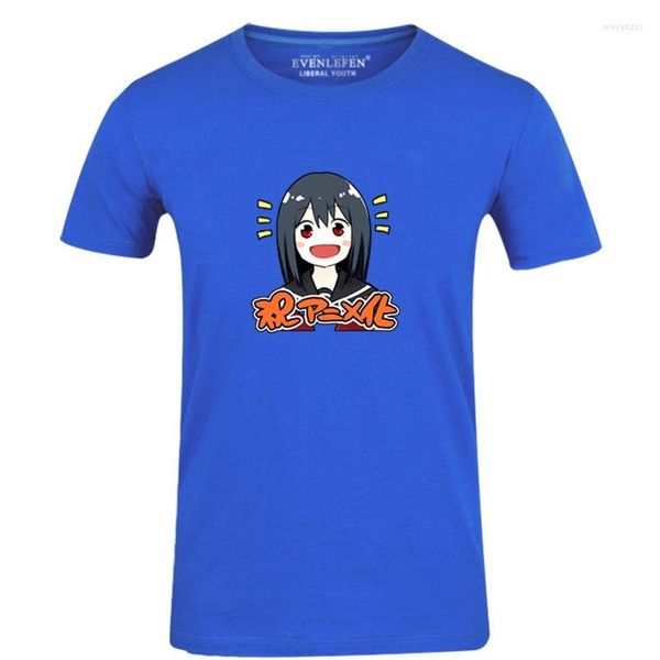 Erkek Tişörtleri Yüksek Q Unisex Anime Senryu Kız Pamuk T-shirt tee O-boyun rahat Yukishiro Nanako Eiji Busujima Tshirt