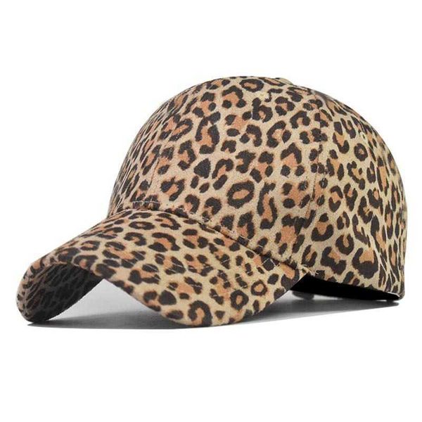 Berretto da baseball estivo con stampa leopardata per donna Berretto da esterno regolabile casual Hip Hop Snapback Gorras Hombre cappelli Bone G230201