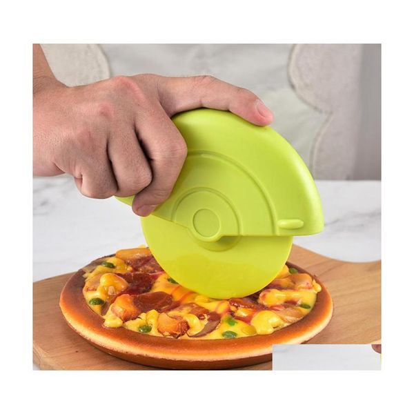 Pişirme Hamam Aletleri 50 İş Kaydolliyor Hamur Anti Hamur Kesici Plastik Pizza Sıyırıcı Tekerlek Silindir Mutfak Gadget Damla Teslimat Ev DH4US