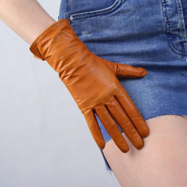 Fünf Finger Handschuhe Fäustlinge Damen Schaffell Winter Wärme Plus Samt Echtes Leder Fahren Weiblich S2800