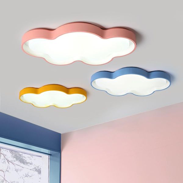 Lampade a sospensione Lampadario moderno a soffitto per camera da letto Camera per bambini con lampadari blu bianco arancione rosa Lampadari a sospensione