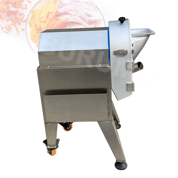 300-500kg/h M￡quina de corte el￩trica comercial de batata-doce Slicer Multi-Function Shred Slicer em cubos