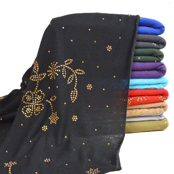 SCARPE S3 10pcs Fashion Modal Cotton Jersey Hijab Scarf Sciallaggio musulmano Long Musulm Affitti a turbante morbido Torbano per le donne Africa Headband