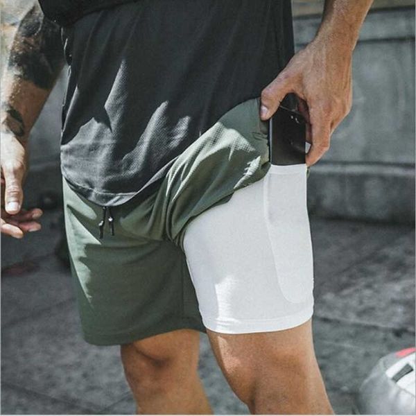 Herren-Shorts, Herren-Laufshorts, Sicherheitstaschen, Freizeit-Shorts, schnell trocknende Sport-Shorts, integrierte Taschen, versteckte Reißverschlusstaschen an der Hüfte, G230131