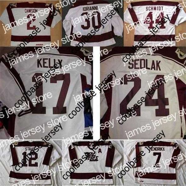 College Hockey Wears Thr Personalizzato OHL Peterborough Petes Jersey 2 Aaron Dawson 12 Staal 7 Hendrikx Uomo Donna Bambini 100% Hockey cucito