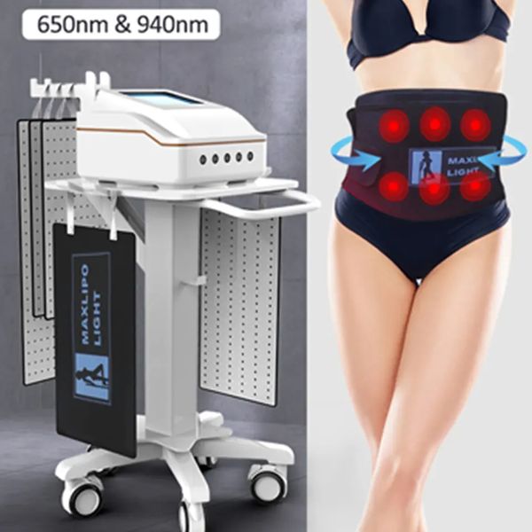 Lipo Light Schlankheitsmaschine Physiotherapie Schmerzlinderung 650 940 NM Laserausrüstung Lipolaser Fettabbau Cellulite-Reduktion Dual-Wellenlängen-Körperformungsgerät