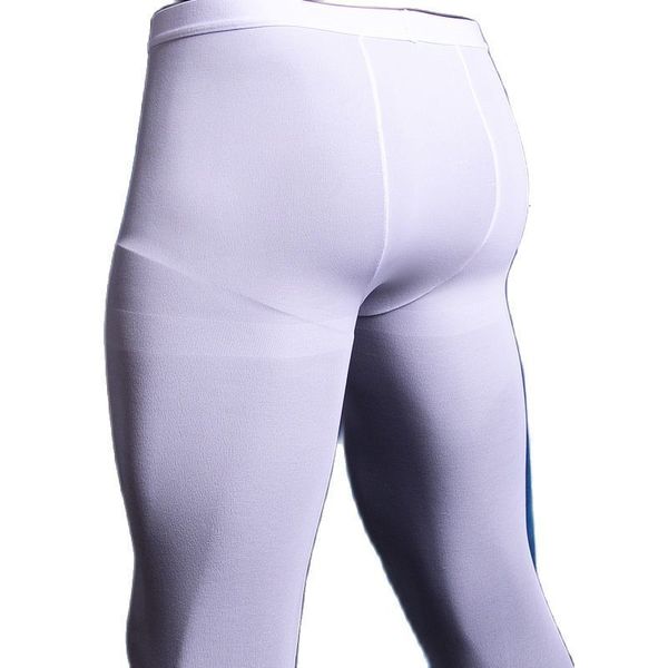 Calça masculina homens homens outono inverno térmico perneiras 80d espessura de veludo macio de meia -calça vertical mencionado hip japonês de estilo japonês long Johns 230131