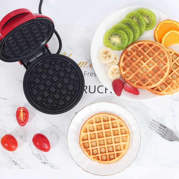 Teglie elettriche Mini Waffle Maker Machine Cucina Cucina Bambini Riscaldamento Colazione 230201