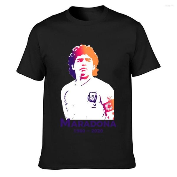 Camisetas masculinas Diego Maradona Camisa sol confortável algodão de verão Designs naturais vintage Tamanho sobre S-5xl