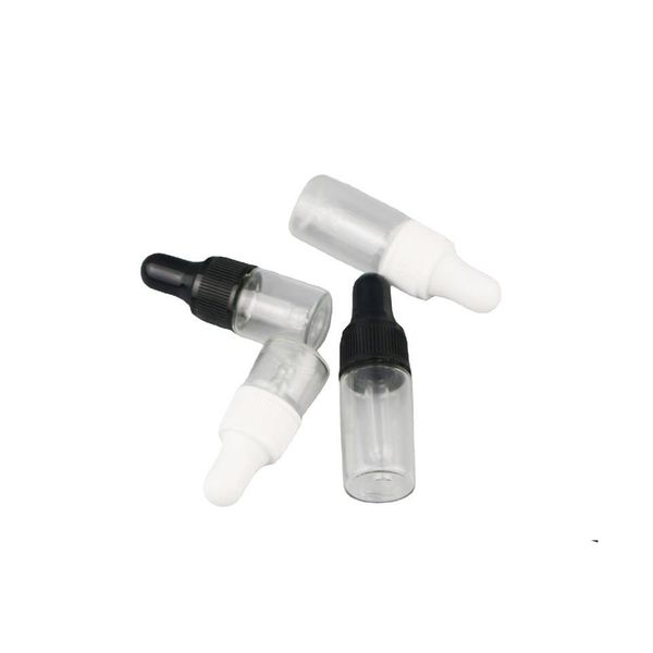 Garrafas de embalagem 1ml 2ml l 5ml Gotas de gotas de vidro Mini Pipete Recarreg￡vel por fragr￢ncia Cosm￩ticos Vi￡rio Recipientes de frasco vazio reagente OTPRL