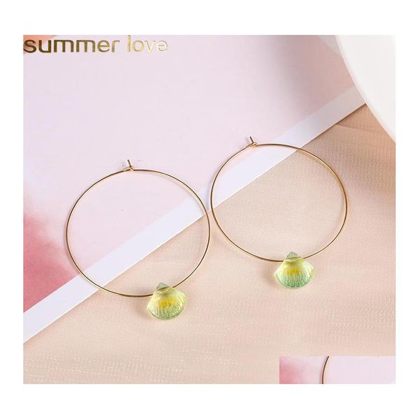 Hoop Huggie Trendy Ohrringe Leichte Glas Kristall Perle Baumeln Ohrring Für Frauen Design Schmuck Sommer Liebe Drop Lieferung Ote4N