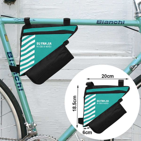 Borse laterali per bici Telaio impermeabile Tubo anteriore Triangolo Strumenti per telefoni cellulari Borsa Portabottiglie Borsa Accessori per biciclette 0201