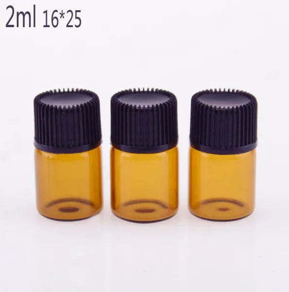 1 ml 2 ml 3 ml 5 ml Mini bottiglie di imballaggio in vetro ambrato Bottiglia di olio essenziale Orifizio Tappo riduttore Coperchi Fiale di vetro marrone Vaso Prezzo di fabbrica di qualità