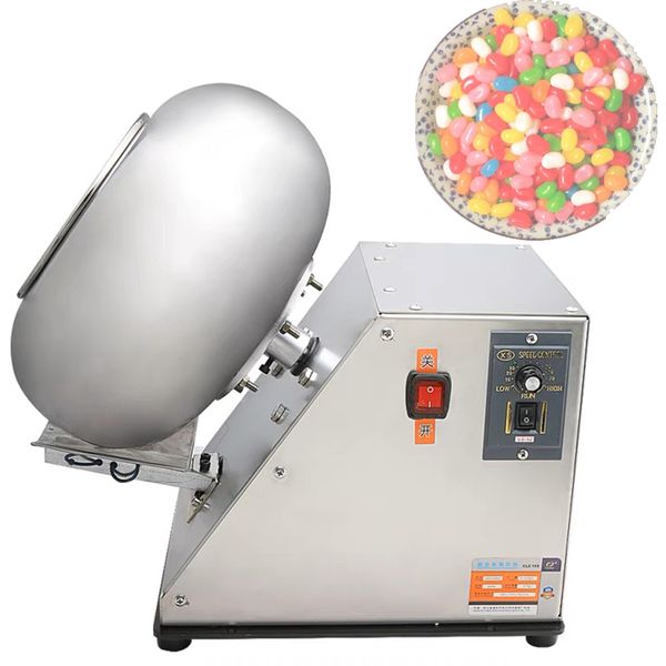 Машина для нанесения сахарного покрытия из нержавеющей стали, сушильная машина для пищевых продуктов, круглая машина для окраски конфет, машина для нанесения покрытия на шоколад
