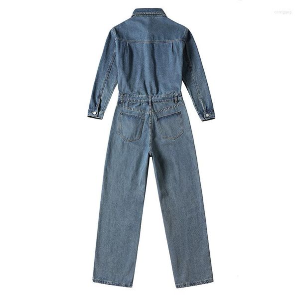 Jeans da uomo Autunno Baggy Cargo Primavera Tute in denim per uomo Donna Giacca classica con pantaloni Catsuit monopezzo