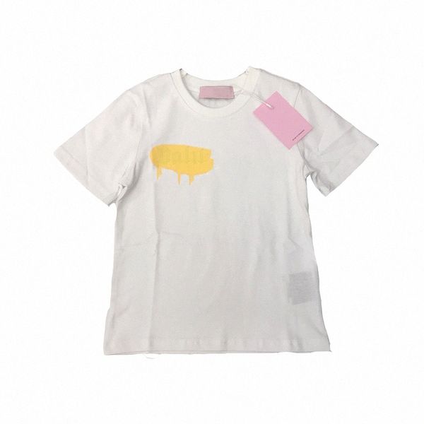 Abbigliamento per bambini T-shirt Angolo Designer Ragazzi e ragazze Moda carina Classico Allentato Passeggiata estiva Assorbimento del sudore Rosso e bianco 9ld2 k2RS #