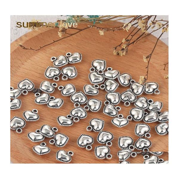 Charms Einfache Silberlegierung Charm Anhänger für Armband Halskette Ohrring Elefant Liebe Herz Winkel Biene DIY Herstellung von Schmuck Zubehör Dr Otf18