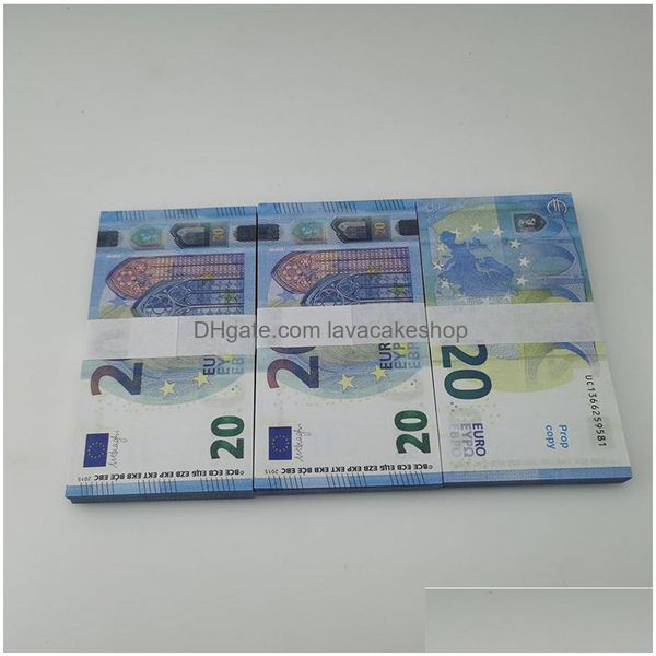 Outros suprimentos de festa festiva Fake Money Banknote 10 20 50 100 200 500 Euros Realistic Toy Bar Props Copiar Moeda Filme Fauxbillet Dhf1Y1YOY