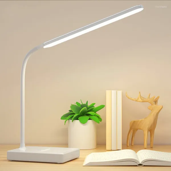 Lampade da tavolo Lampada da scrivania Lettura USB Mini Apprendimento a 360 gradi Interruttore tattile a luce morbida