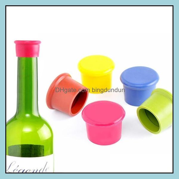 Coperchio per bicchieri 3,5X2,5 cm Sile Tappo per vino Perdita Fresca Kee Sigillatori Birra Bevanda Champagne Tappo di bottiglia rosso Gadget da cucina Strumenti bar Dro Dhofp