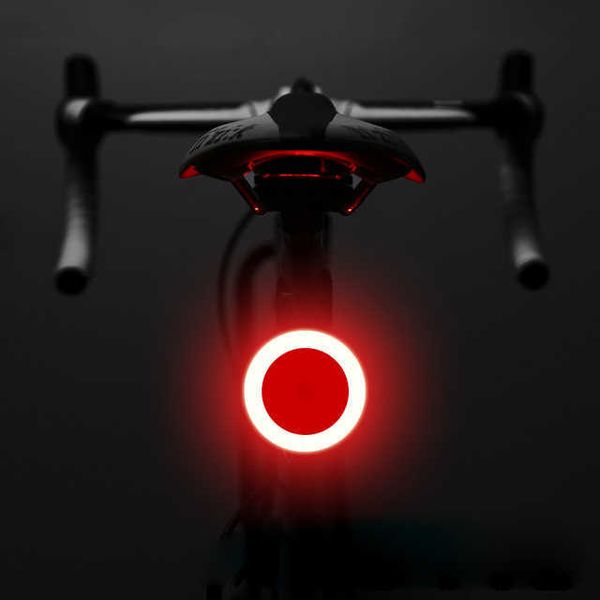 S Bicicleta traseira traseira USB LED LED LED LUZ DE BIGUEIRA SEGURA PARA MTB CACATO SACO DE SCOOTER SCOOTER SCOOTER AVISO Lâmpada 0202