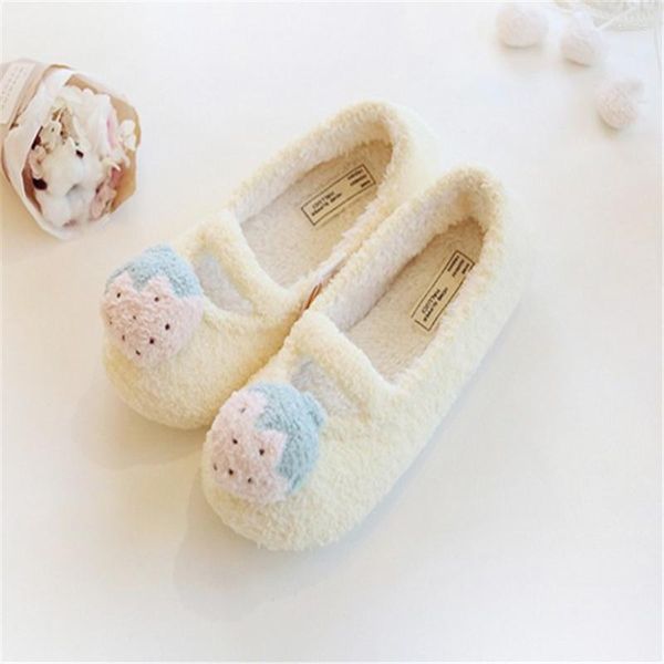 Pantofole Donna Frutta carina Scivoli al coperto Morbida fragola Anguria Ananas Scarpe ripiene di peluche Home House Winter