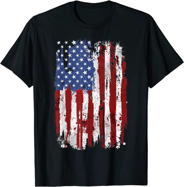 Herren T-Shirts USA Flagge Amerikanische Flagge Vereinigte Staaten von Amerika Hip Hop Baumwolle T-shirt Männer Casual Kurzarm T-shirts Tops Dropshipping G230202