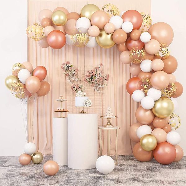 Decoração de festa 129 PCs Bush Balões Garland Arch Kit para casamento de aniversário de aniversário de bebê