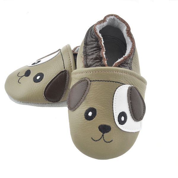 First Walkers Walker Babyschuhe Tier echtes Leder Mokassins weiche Sohle Junge Hausschuhe Kleinkind rutschfeste Kleinkinder 230202