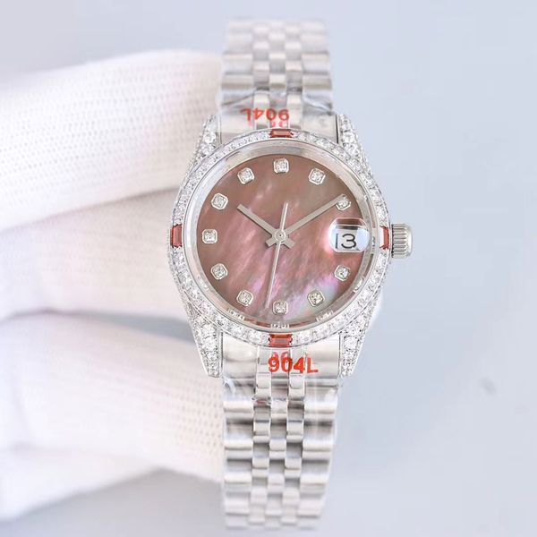 Diamond Ladies Watches 36 mm Automatico orologio da polso meccanico Life Waterproof Acciaio Calendario Calendario Designer Women Women Watchs Highquality