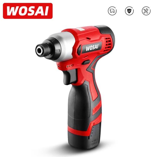 Cacciaviti elettrici professionali WOSAI Trapano avvitatore 16V 100N.m Avvitatore a percussione Cordless Multifunzione per uso domestico Utensili elettrici a percussione MT-SER