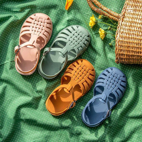 COZULMA Kinder Elegante Strand Sommer Schuhe Kinder Mädchen Niedlich Geschlossene Zehen Weben Sandalen Cm