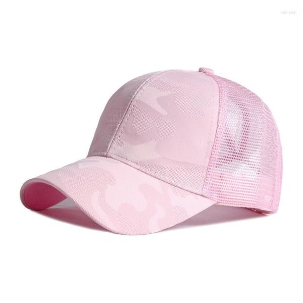 Ball Caps Fashion Camouflage Baseball Cap для женщин летняя повседневная сеть солнце