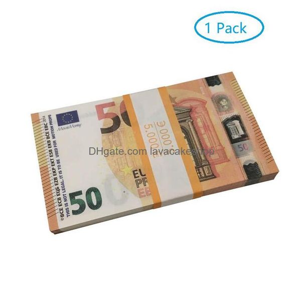 Altre forniture per feste festive Commerci all'ingrosso Prop Money Copy 10 20 50 100 Note false Billet finto Euro Play Collezione Regali Drop Delive Dhb9Y95UD