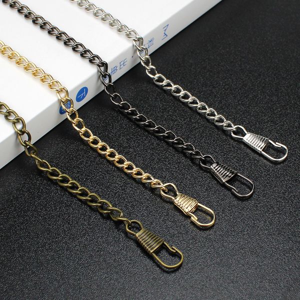 Materiais de bagagem de bolsa 10pcs 40-60-120cm 5mm Width Metal Chain Purse Women Strap para S substituir acessórios Crossbody 230201