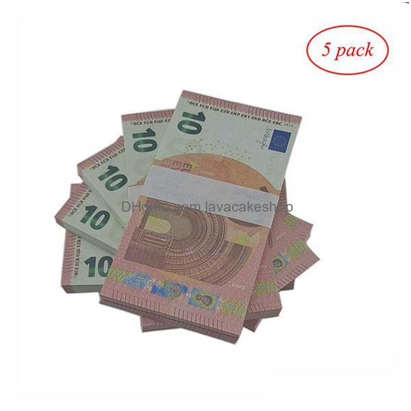 Altre forniture per feste festive all'ingrosso Prop Money Copy 10 20 50 100 200 500 Note false Billet finto Euro Play Collection Gifts 100 DhzevHP9F