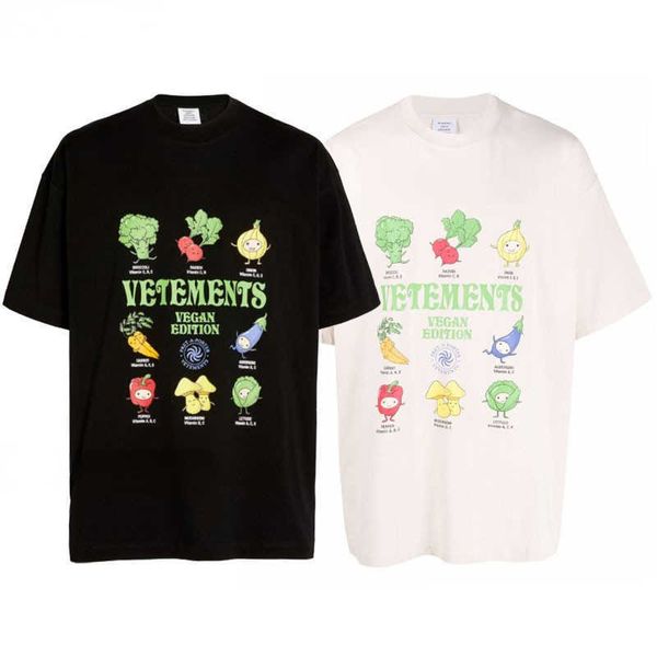 Мужские футболки vtm качественные вегементальные футболка мужская футболка 1 1 VTM Графическая женская футболка Vetements Vetegan Vegan Color Streatwear Рубашки G230202