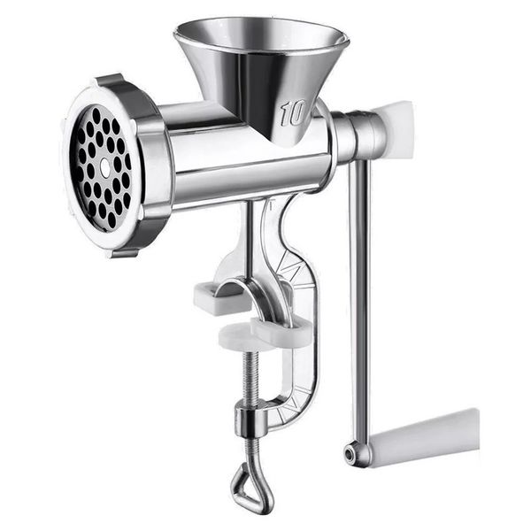 Obst Gemüsewerkzeuge Handbuch Fleischschleife Wurst Nudelgerichte Handheld Herstellung von Gadgets Pasta Mincer Aluminium Schleifmaschine Küche 230201