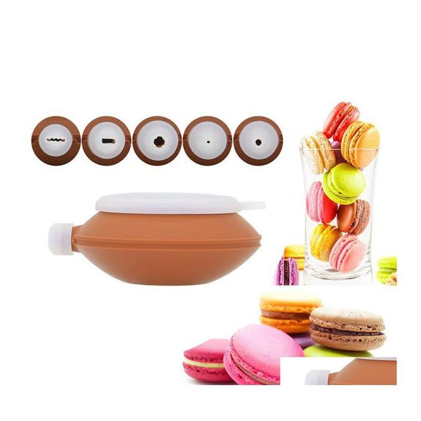 Utensili per pasticceria da forno Sile Aron Mold Pot Decorating Cream Cake Nozzle Tool Drop Delivery Giardino di casa Cucina Sala da pranzo Bar Bakeware Dhdqk