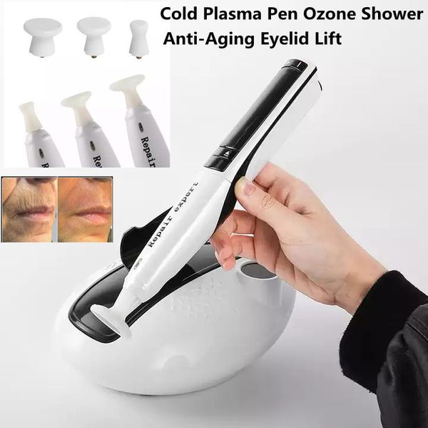 Taşınabilir Fibroblast Lazer Soğuk Plazma Kalem Ozon Duş Yüz Güzellik Kalemi Çil Çil Çil Çubuklu Akne Tedavisi için Derin Gözenek Temizleme Anti-Yaşlanma Göz Kapağı Asansör Devic