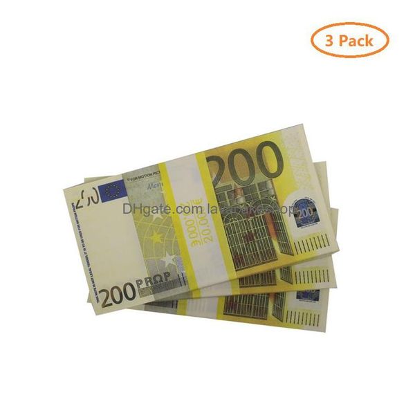Outros suprimentos festivos para festas Prop Money 500 Euro Bill para venda online Euros Fake Movie Moneys Bills Fl Imprimir Cópia Realista Reino Unido Ban Dhwak3RRK