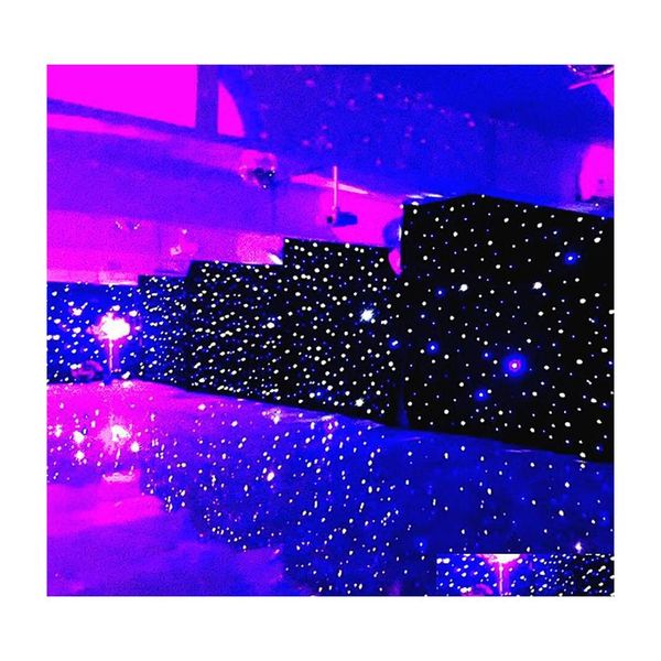 Andere Lichter Beleuchtung X6M LED Hochzeit Party Vorhang Stern Tuch Schwarz Bühne Hintergrund Licht Dekoration Drop Lieferung Dhhsy