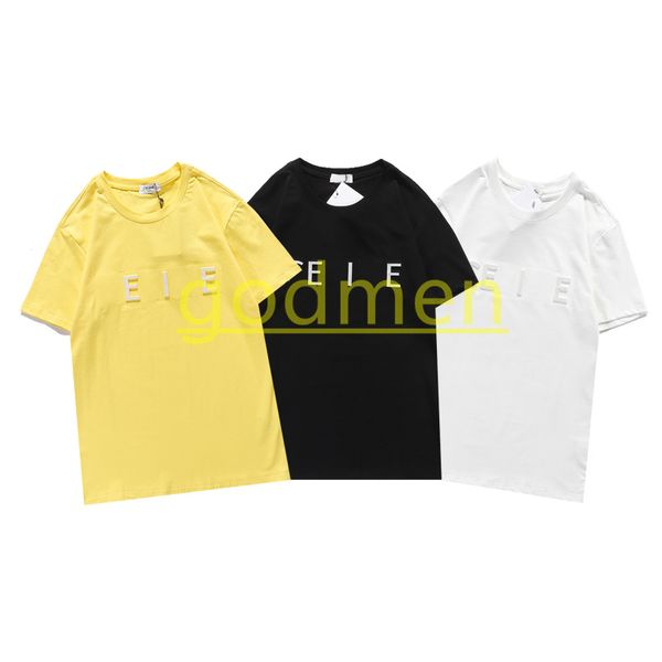 Дизайнерские мужчины отражают футболку модную 3D-букв Печать с коротким рукавом для мужчин женские повседневные свободные топы уличной одежды азиатский размер S-xxl