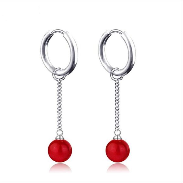 Brincos de argolas moda piercings grandes pérolas para mulheres cadeia de personalidade tamel clipe de orelha não piercing falsa jóias huggie