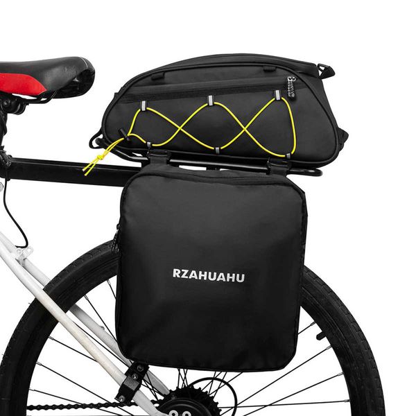 Borse laterali s 3in1 Bike Rack Trunk Impermeabile Bicicletta Sedile posteriore Cooler Ciclismo Cargo Bagagli Borsa a tracolla 0201