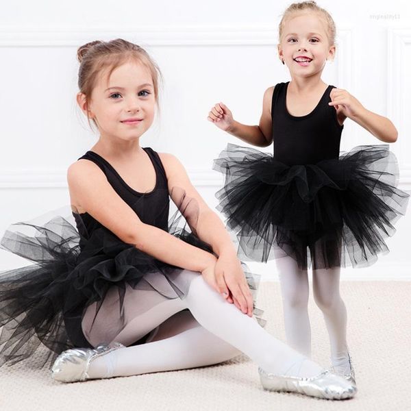 Abiti da ragazza Tutu di balletto per bambini Abiti da ballo per bambini Bella piccola e soffice canottiera senza maniche