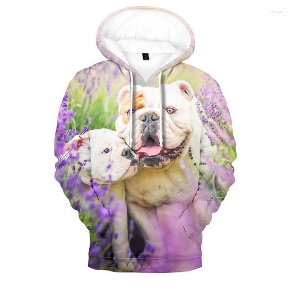 Felpe con cappuccio da uomo Felpe Novità Divertente Immagine Cane Felpa con cappuccio con stampa 3D Abbigliamento sportivo allentato da uomo / donna Ragazzi creativi / ragazze Hip Hop Pul