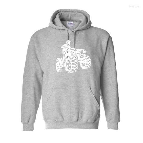 Erkek Hoodies Sweatshirt Erkekler için 2023 Kalın Hoodie ATV dört tekerlekli binici sweatshirt