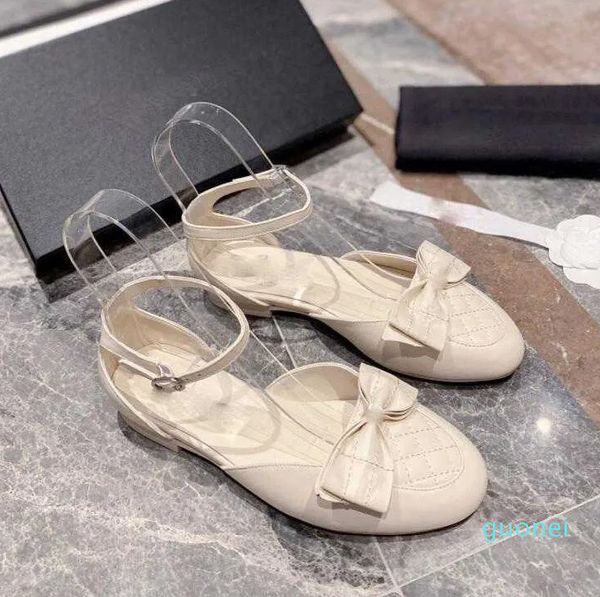Designer sandals stiletto heel summer ladies high-heeled sandals with pointed toe beautiful bowknot fashion women's shoes canvas women's