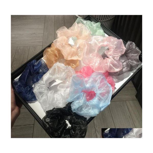 Andere Modeaccessoires Fashoin Zubehör Haarring Haarband Seil Organza Kreis Haare Ringe Drop Lieferung Dh76F